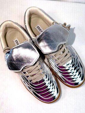 Women’s Steve Madden Madrid Sneakers - Silver - Size 7.5